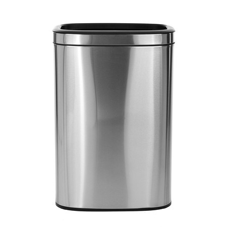 Alpine Industries 10.5 Gal. Stainless Steel Rectangular Liner Open Top Trash Can 470-40L